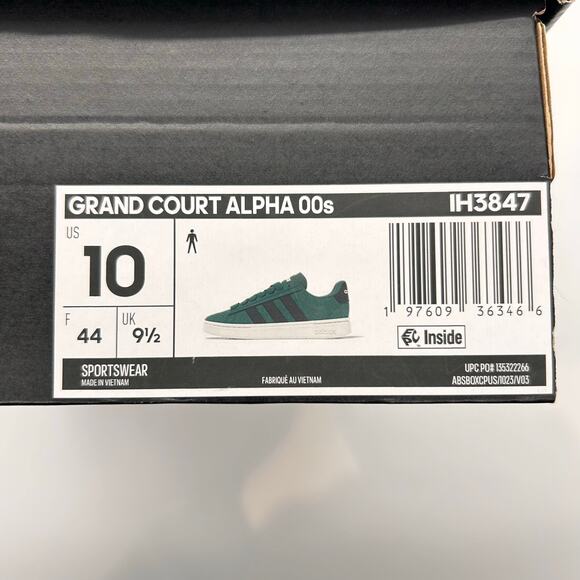 New Adidas Grand Court Alpha 00s Shoes Men\'s Size 10 Green Sneakers IH3847 main image 7